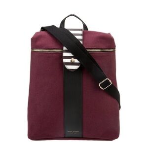 ❤️Henri Bendel Canvas Leather-Trimmed Handle Bag